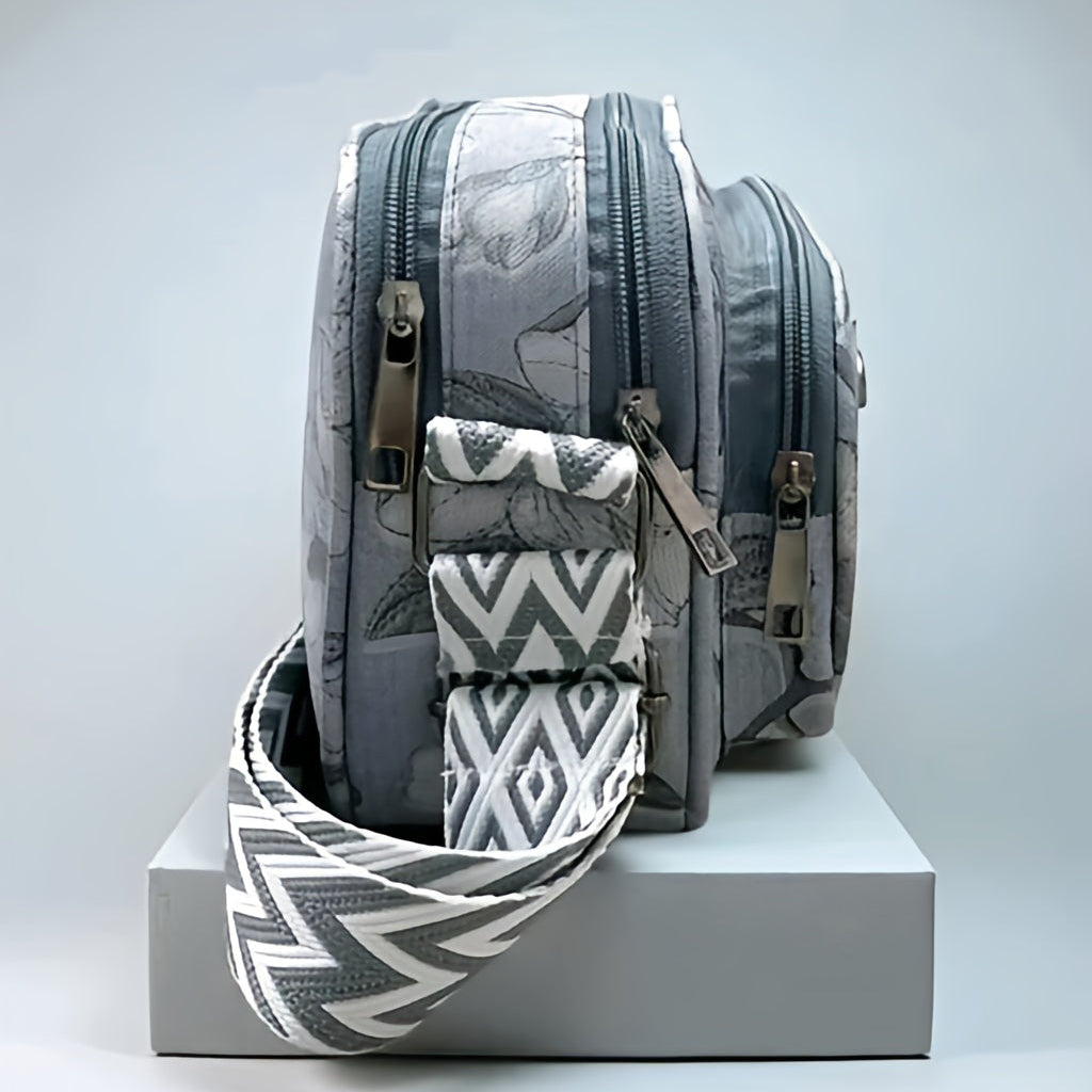 Kate Linn India Floral PU Sling Bag