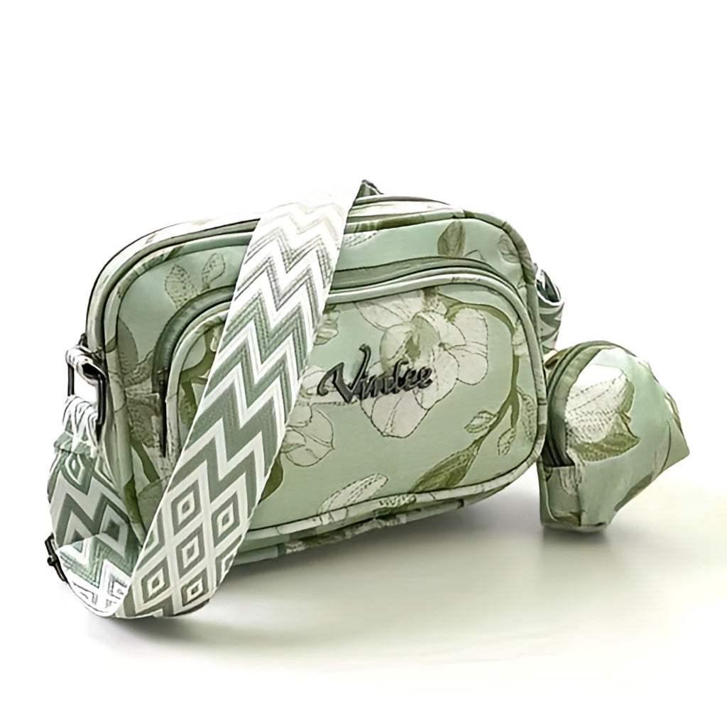 Kate Linn India Floral PU Sling Bag