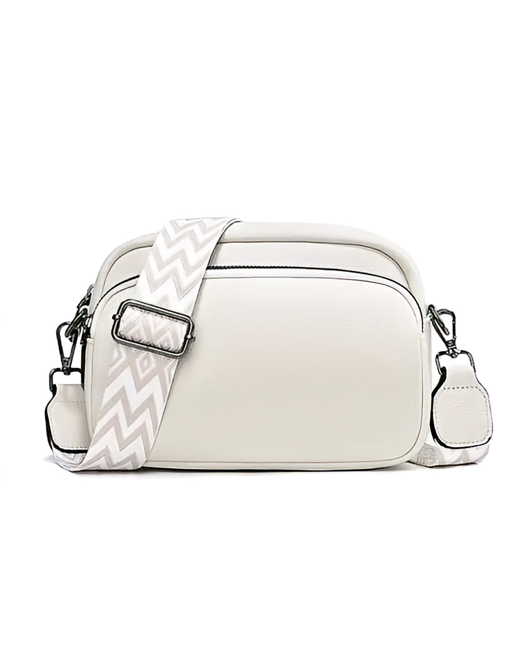 Solid Color Camera-Style Crossbody Bag
