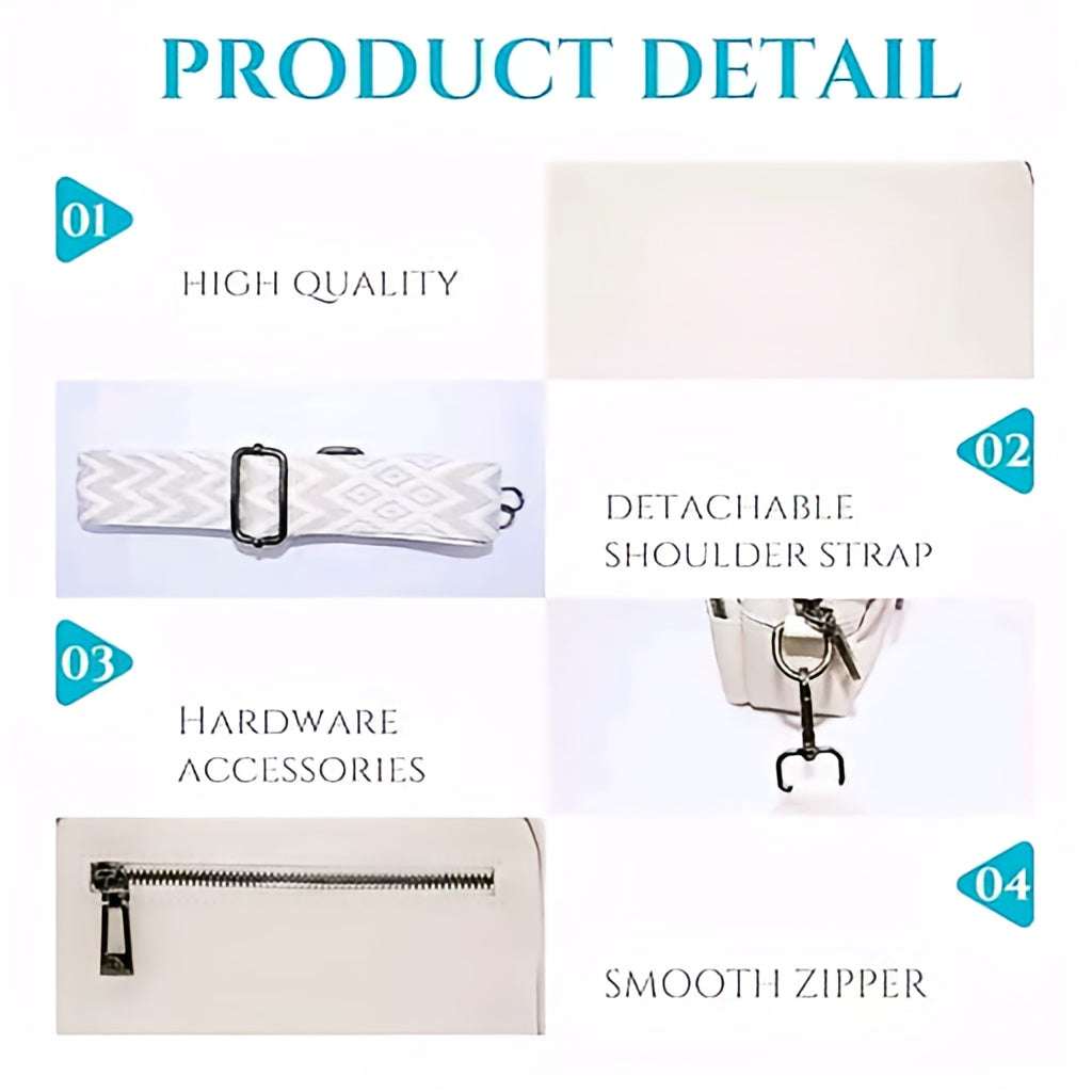 Solid Color Camera-Style Crossbody Bag