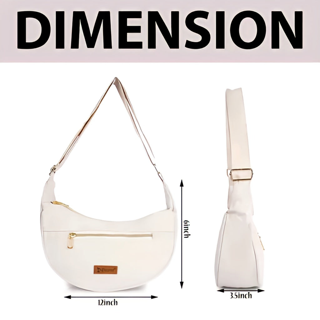 Small Half-Moon Crescent Shoulder Bag
