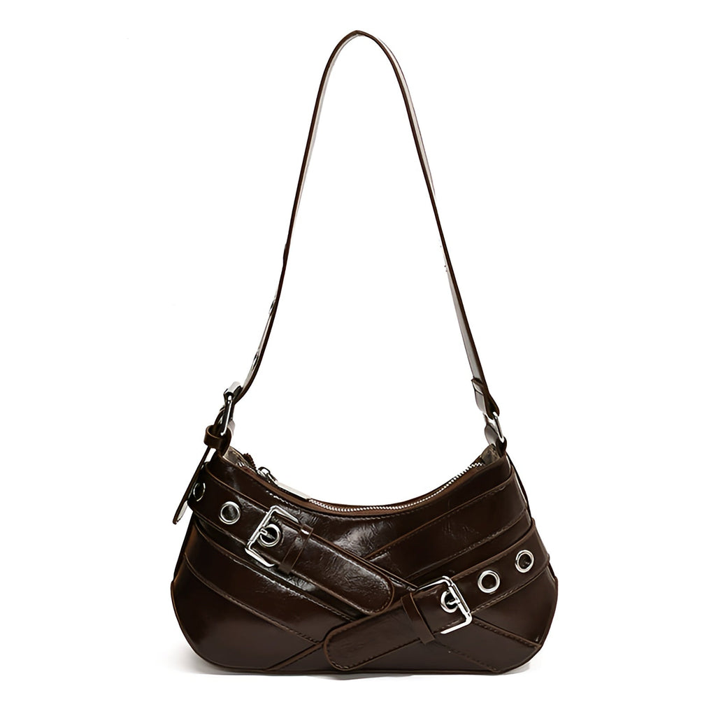 The 'Moto-Chic' Belted Baguette