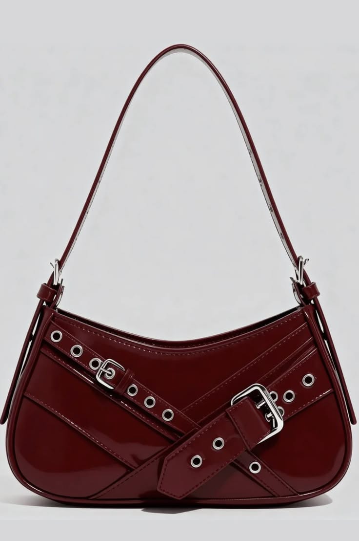 The 'Moto-Chic' Belted Baguette