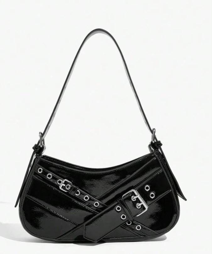 The 'Moto-Chic' Belted Baguette