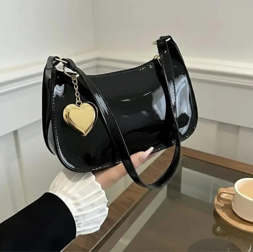 The 'Amore' Patent Heart Baguette