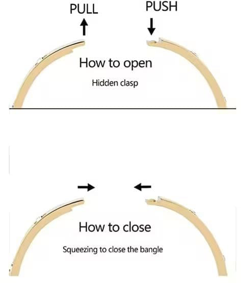 Luxury Gold Nail & Screw Bangle Bracelet Set – Elegant Minimalist Couple Style Cuff for Women