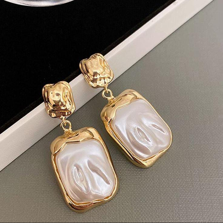 The Baroque Rectitude: Sculptural Gilded & Marbled Pearl Drops