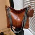 Artisan Crossbody Satchel – Textured Vegan Leather with Embroidered Strap