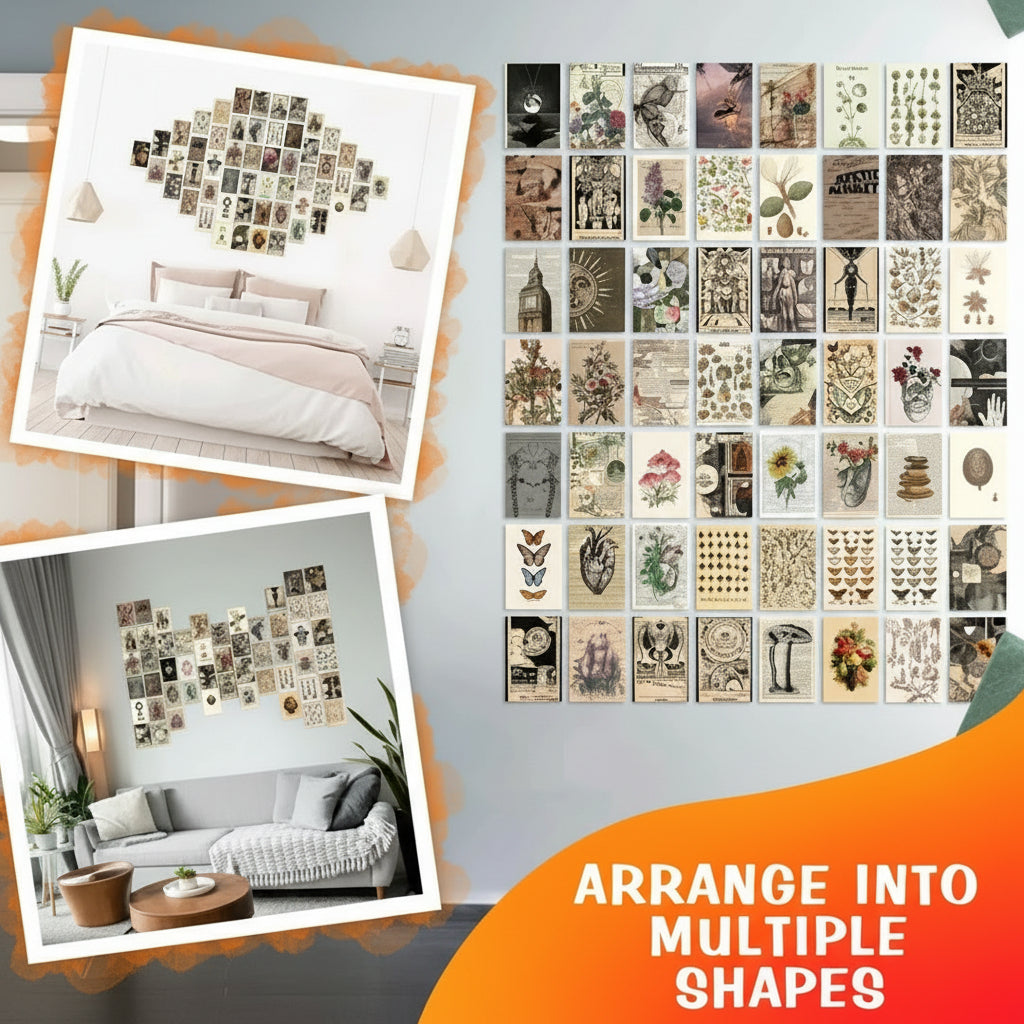 The Alchemist Wall Art Collection – 54-Piece Curated Botanical & Celestial Gallery Set