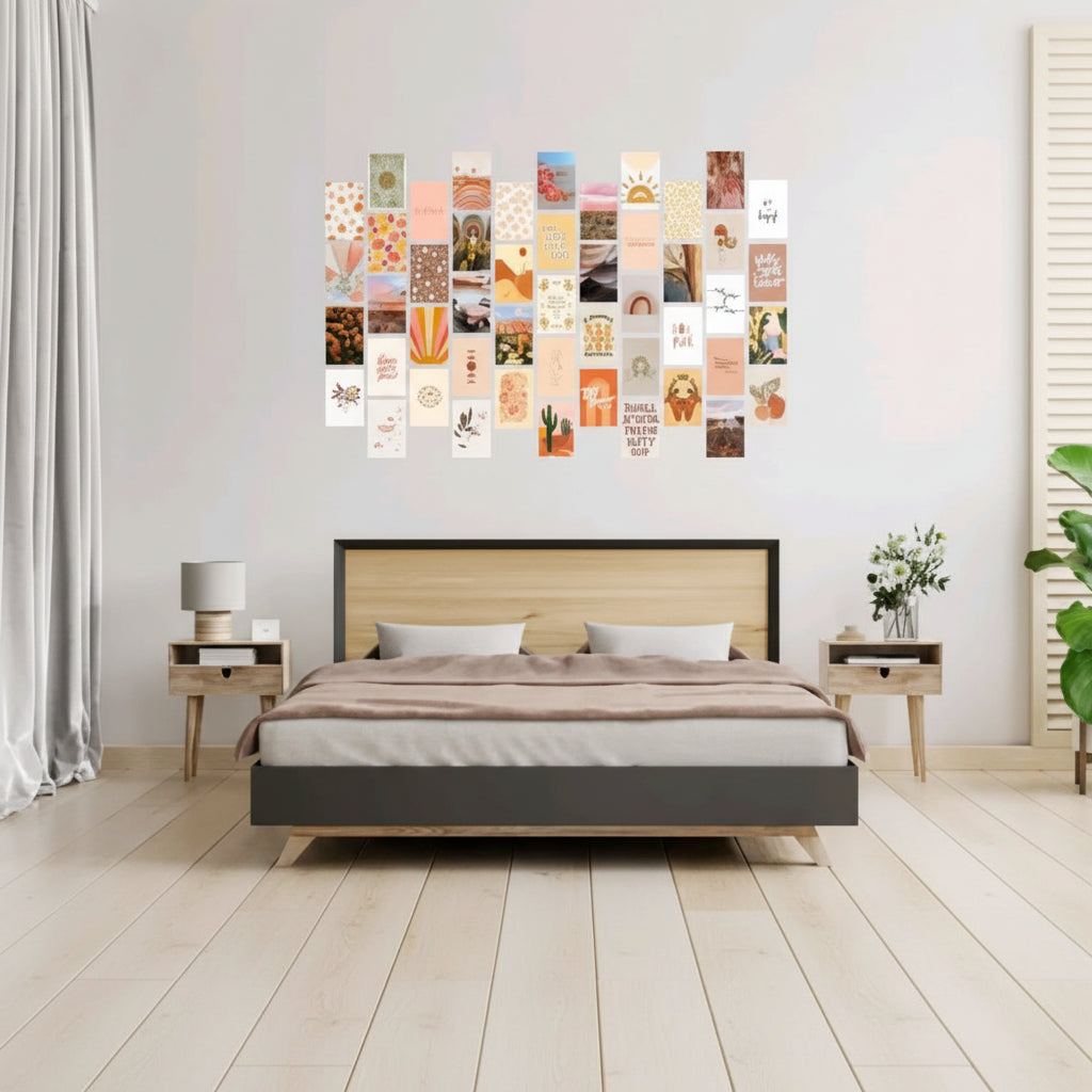 The Desert Bloom Wall Art Collection – 54-Piece Curated Terracotta & Ochre Gallery Set