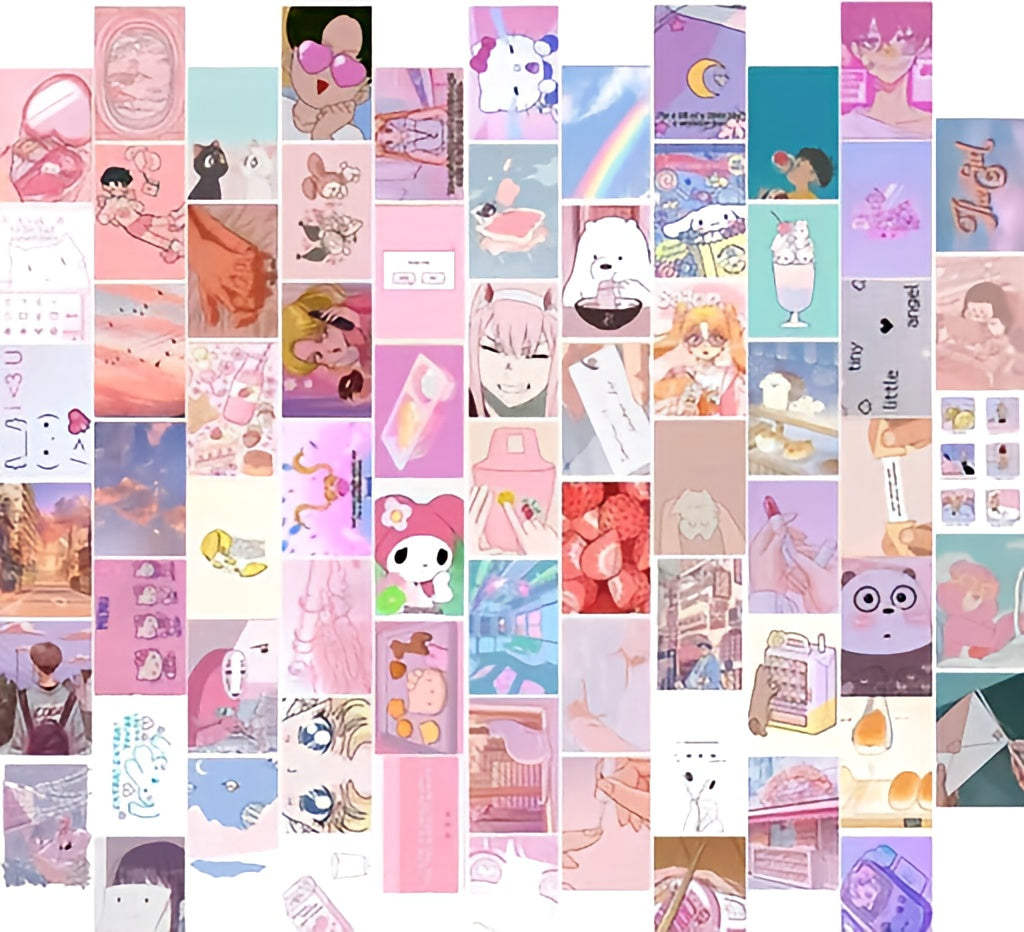 The Kawaii Pastel Collection – 70-Piece Curated Anime & Aesthetic Gallery Set