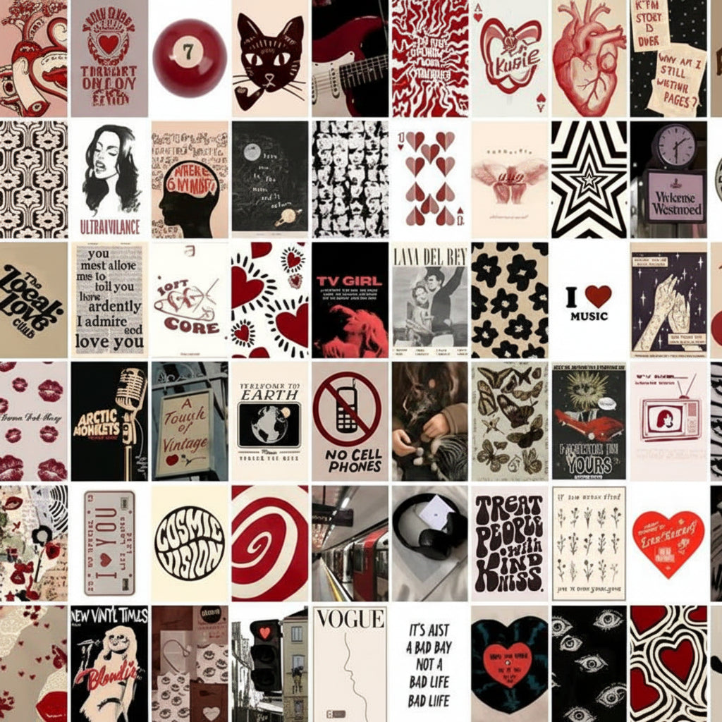 The Rebel Muse Collection – 60-Piece Curated Indie, Vinyl & Retro-Vamp Gallery Set