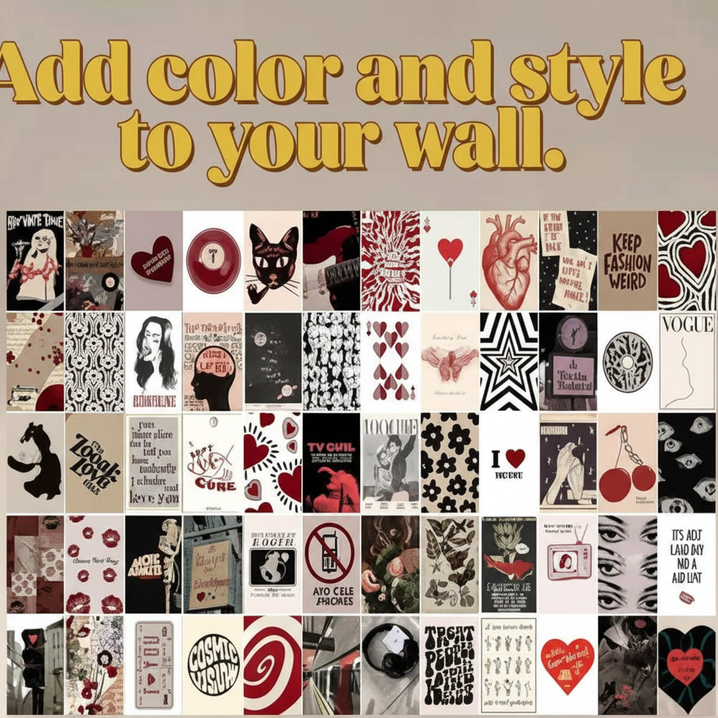 The Rebel Muse Collection – 60-Piece Curated Indie, Vinyl & Retro-Vamp Gallery Set