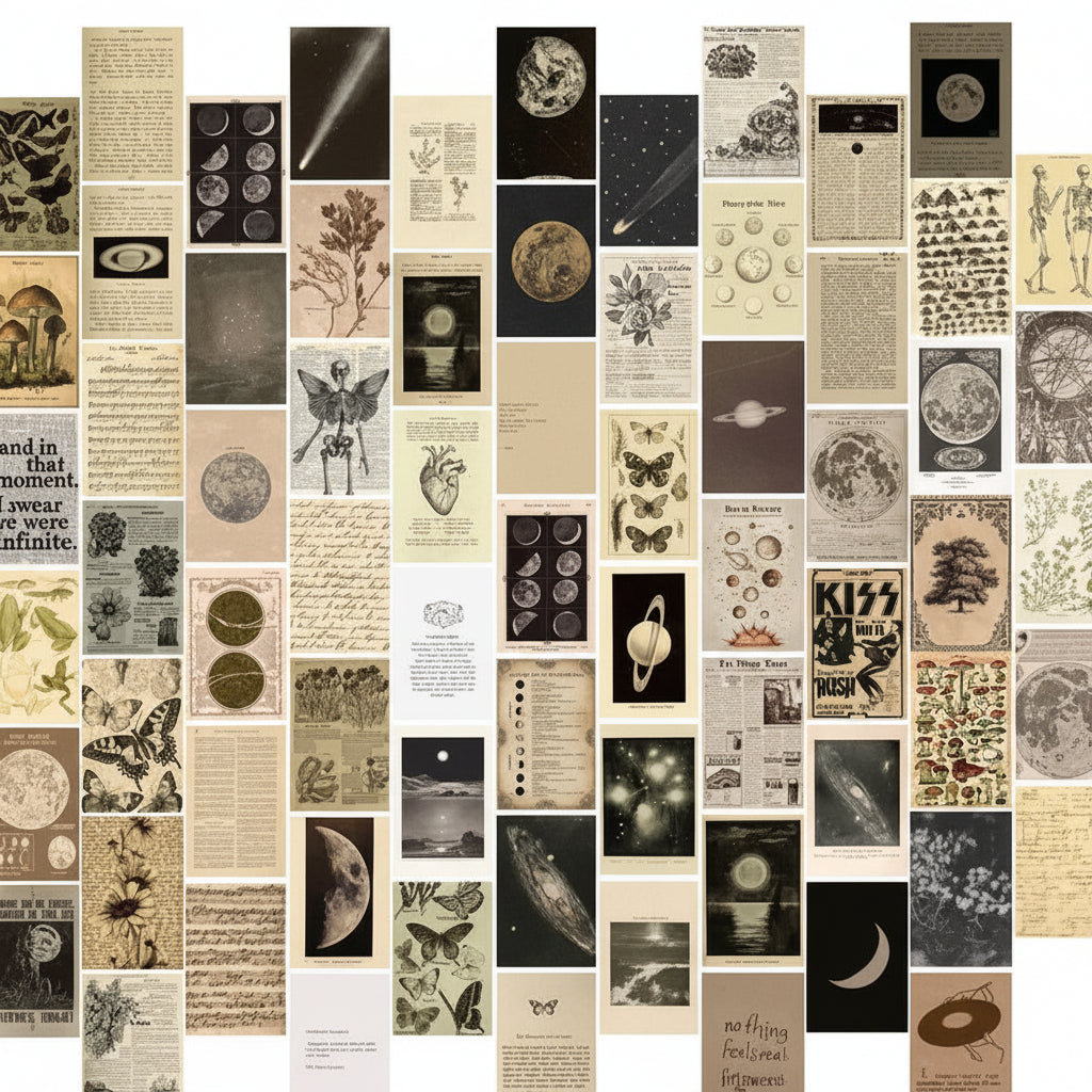 The Alchemist Wall Art Collection – 70-Piece Curated Botanical & Celestial Gallery Set
