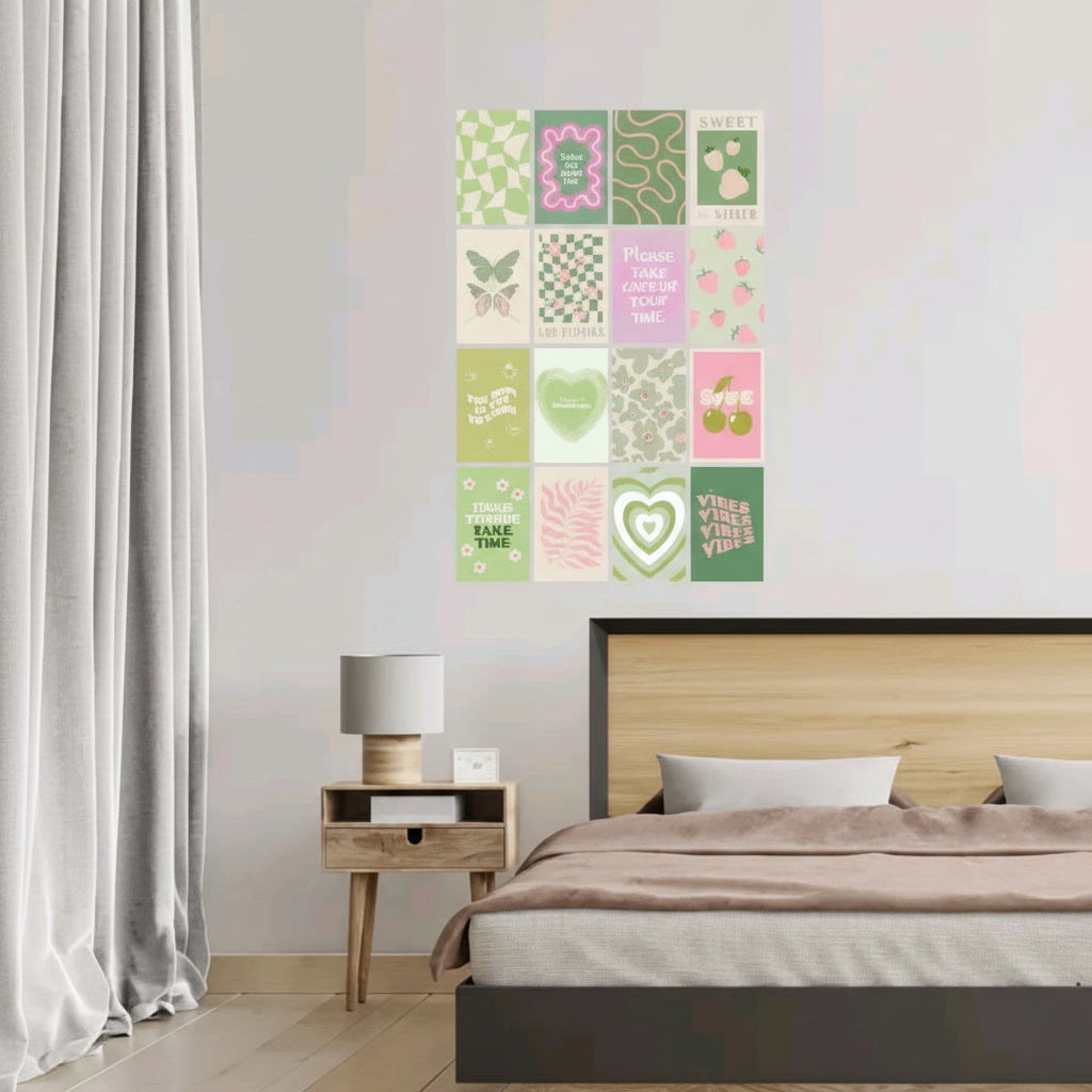 The Sage & Kindness Collection – 16-Piece Curated Gradient & Y2K Aesthetic Gallery Set