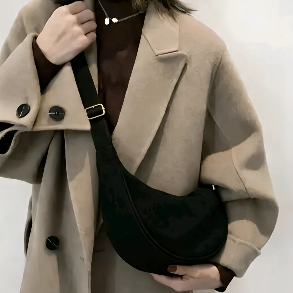 Small Half-Moon Crescent Shoulder Bag