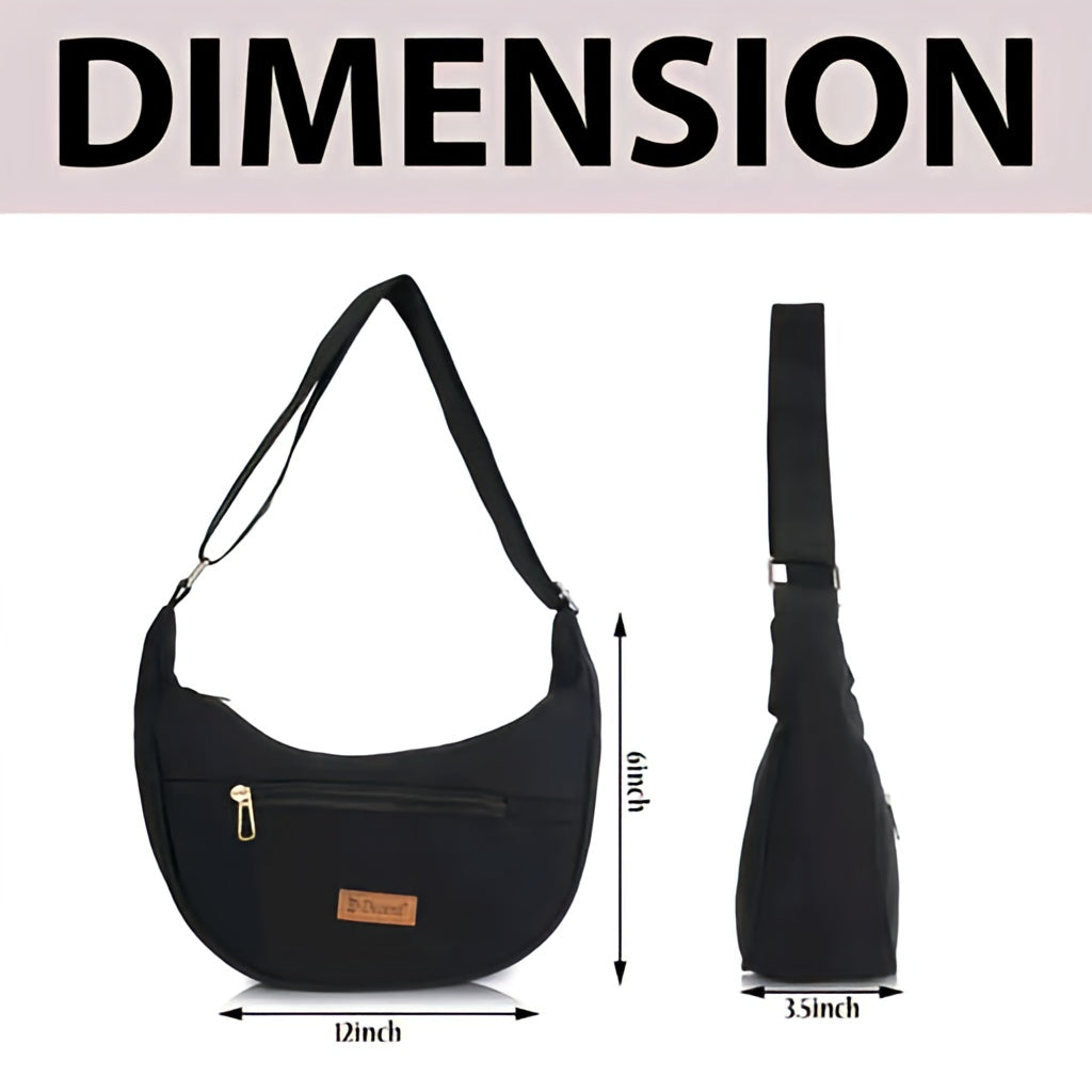 Small Half-Moon Crescent Shoulder Bag