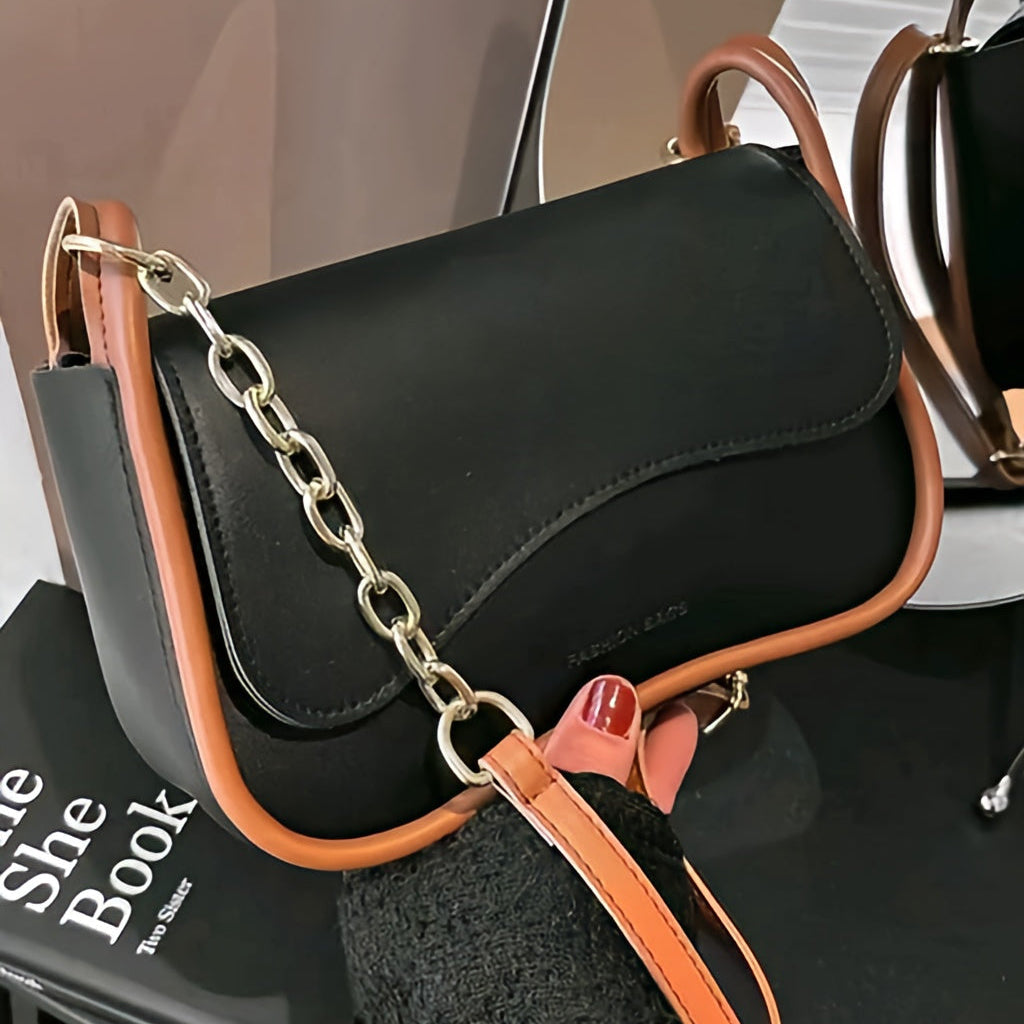 Korean Design Two-Tone Sling Bag