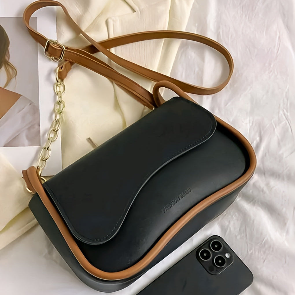Korean Design Two-Tone Sling Bag