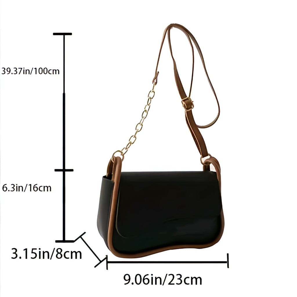 Korean Design Two-Tone Sling Bag