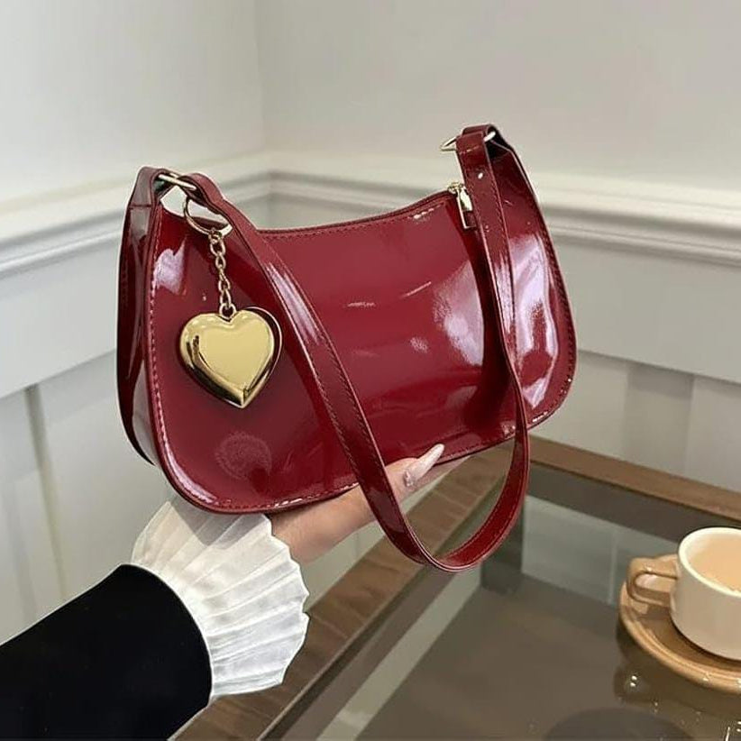 The 'Amore' Patent Heart Baguette
