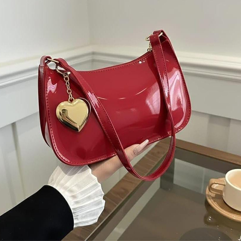 The 'Amore' Patent Heart Baguette