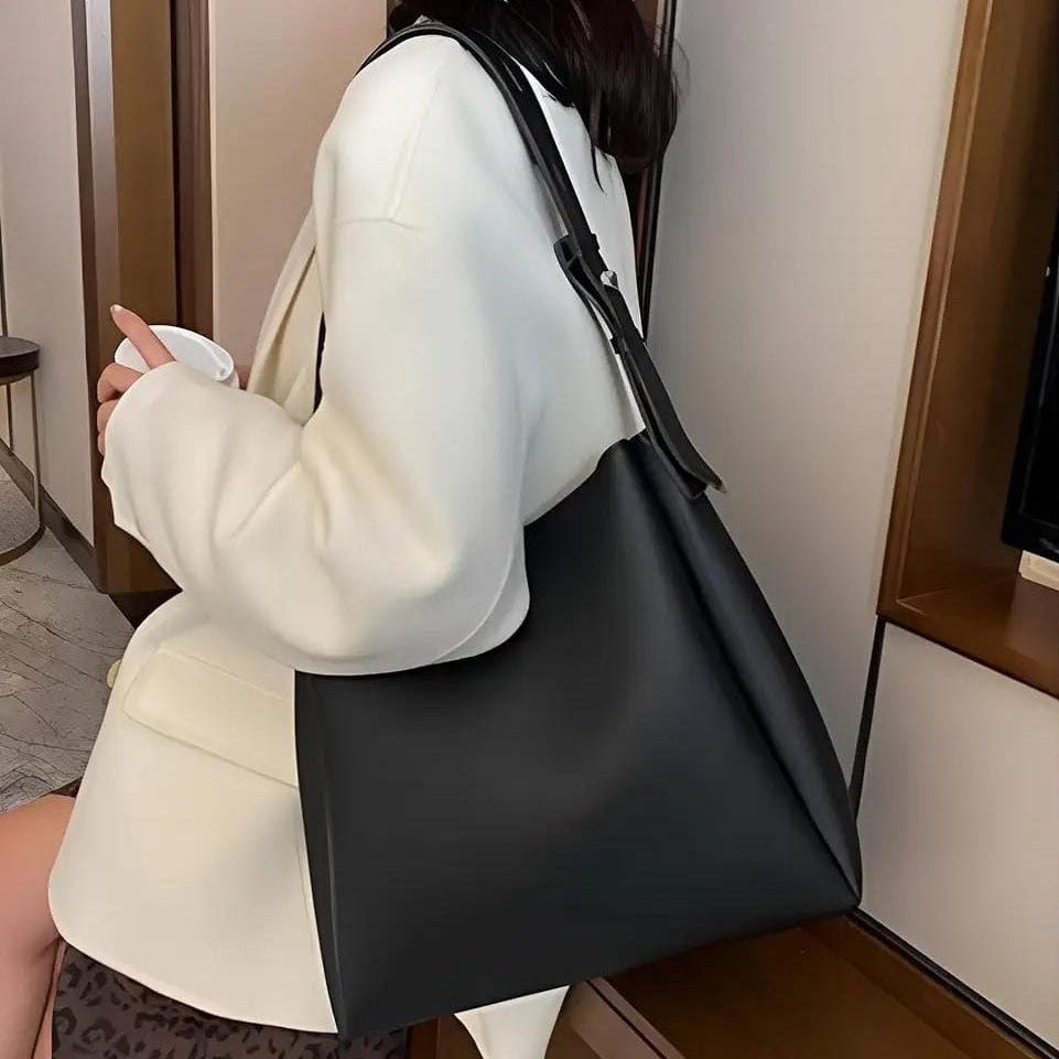 The Essential Minimalist Tote – Premium Vegan Leather Large tote Bag