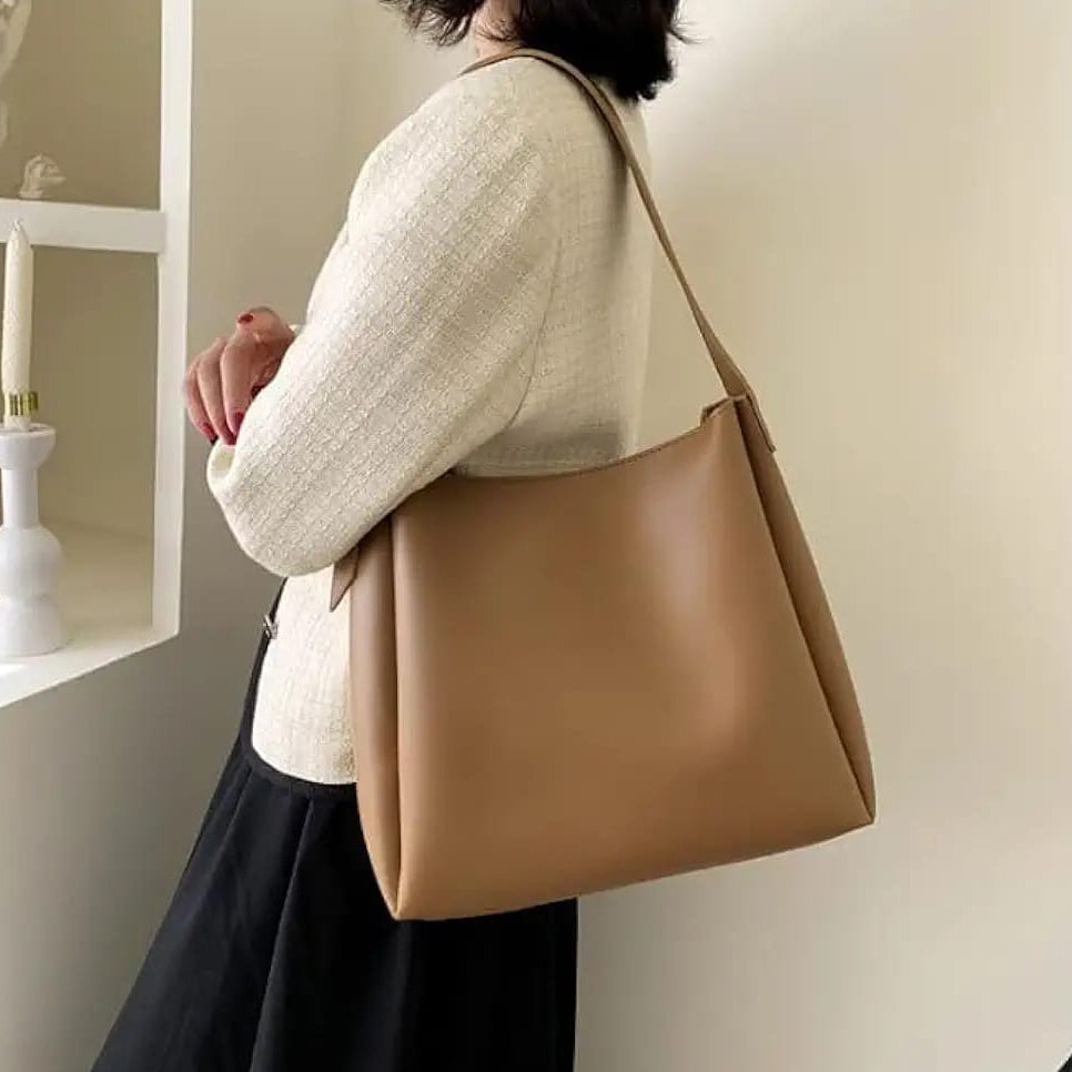 The Essential Minimalist Tote – Premium Vegan Leather Large tote Bag