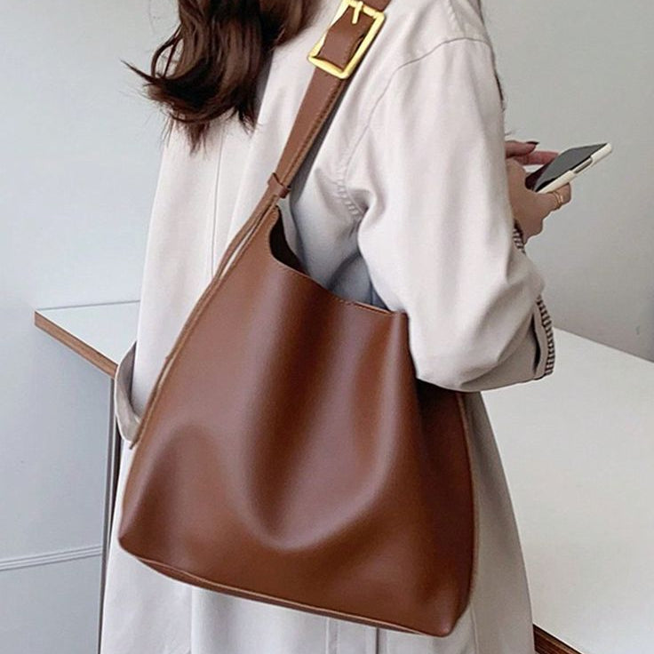The Essential Minimalist Tote – Premium Vegan Leather Large tote Bag