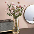 Golden Amber – Radiant Hand-Blown Tapered Glass Floral Vase